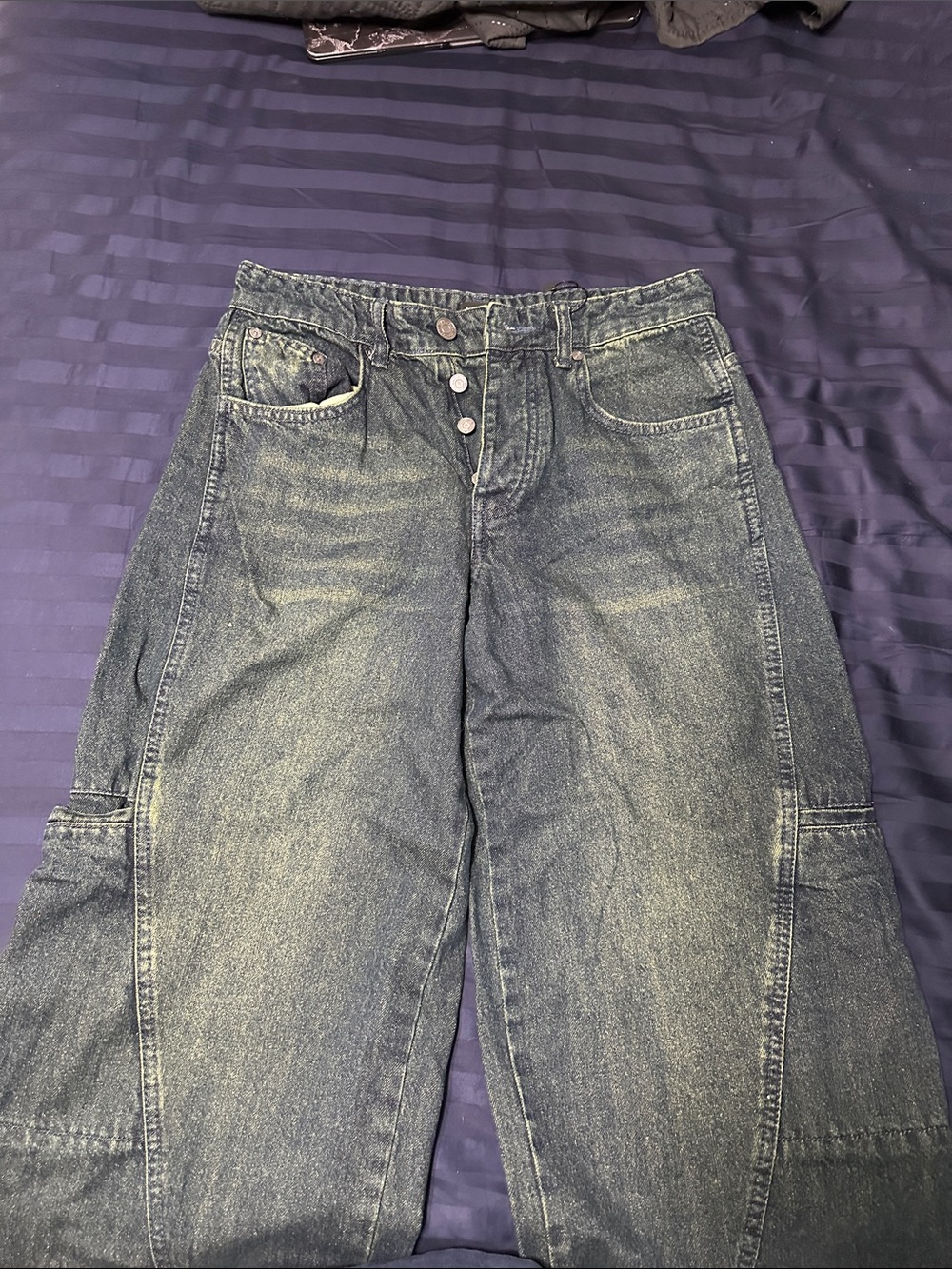 Relaxed Boyfriend Jeans in Washed Blue